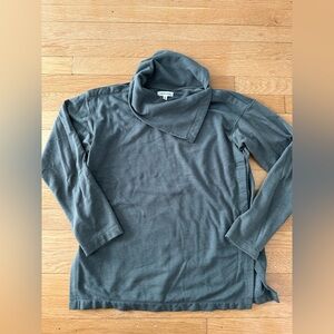 Max Studio Slate Green Cowl Neck Sweater